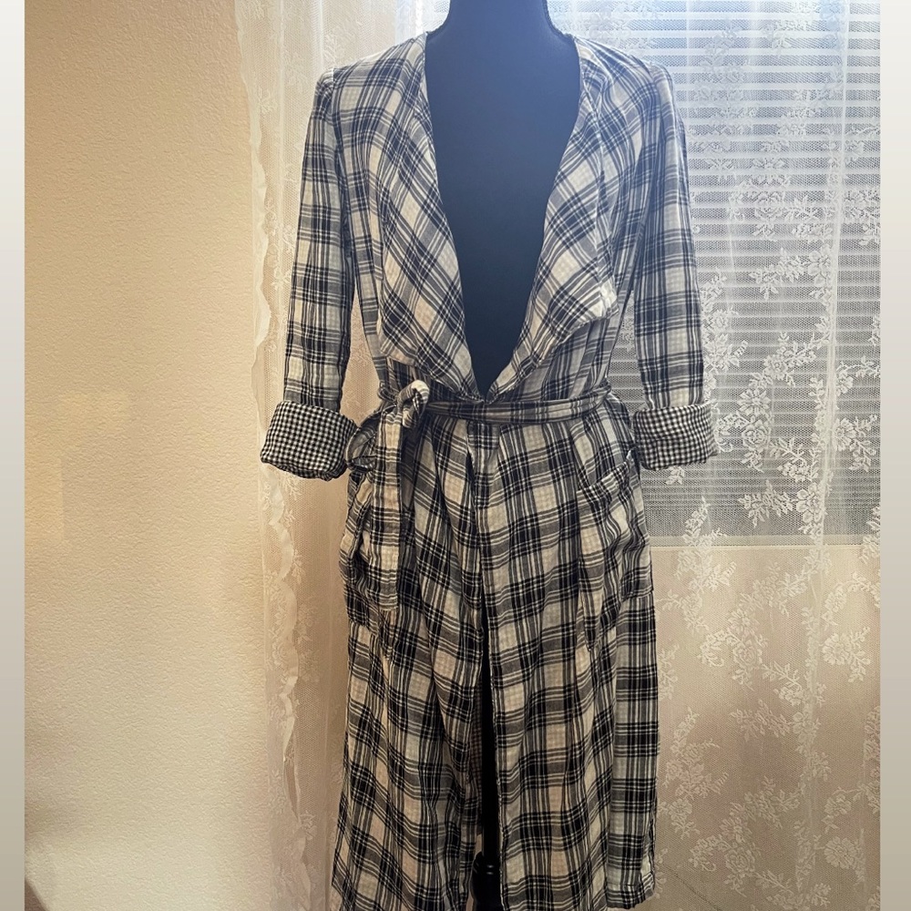 Checkered trench coat - Picture 3 of 4